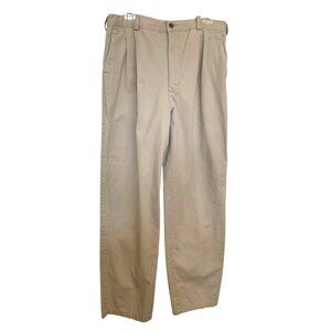 Austin Reed Men’s Pleated Khaki Pants Size 36 Medium Long – 100% Cotton Classic